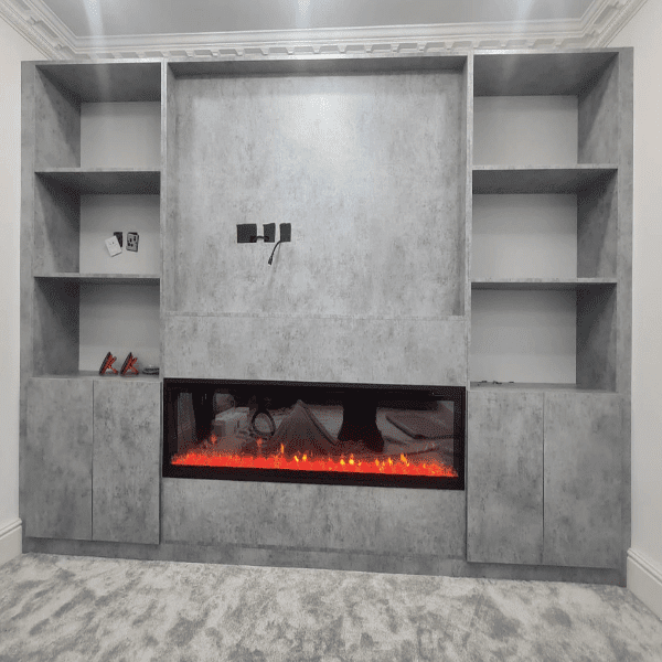 Living Room Furniture with Fireplace by Nangla Furniture
